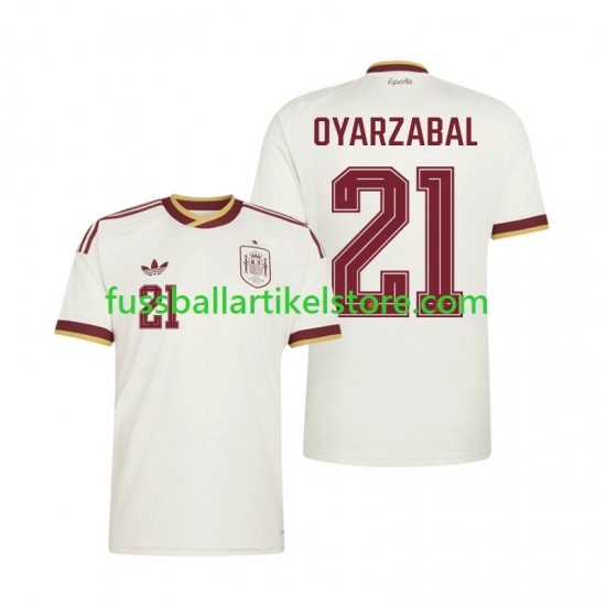 Spanien Auswärtsausrüstung Mikel Oyarzabal 21 World Cup 2026 Herren Trikot S/S