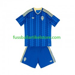 Schweden Auswärtsausrüstung World Cup 2026 Kinder Set(Trikot und Hose) S/S