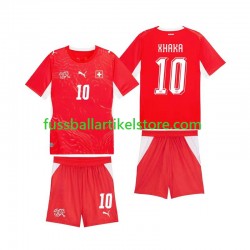 Schweiz Heimausrüstung Granit Xhaka 10 World Cup 2026 Kinder Set(Trikot und Hose) S/S