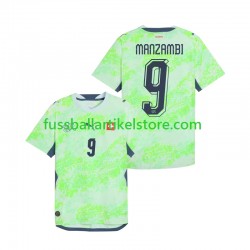 Schweiz Auswärtsausrüstung Johan Manzambi 9 World Cup 2026 Herren Trikot S/S
