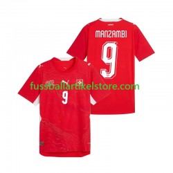 Schweiz Heimausrüstung Johan Manzambi 9 World Cup 2026 Herren Trikot S/S