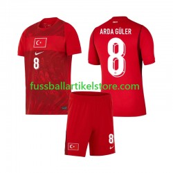 Türkei Heimausrüstung Arda Guler 8 World Cup 2026 Kinder Set(Trikot und Hose) S/S