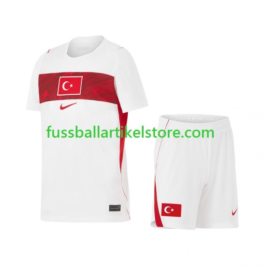 Türkei Auswärtsausrüstung World Cup 2026 Kinder Set(Trikot und Hose) S/S