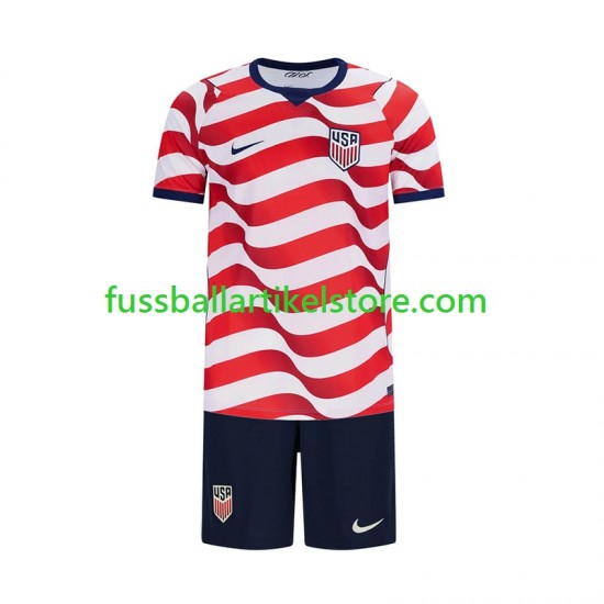 USA Heimausrüstung World Cup 2026 Kinder Set(Trikot und Hose) S/S