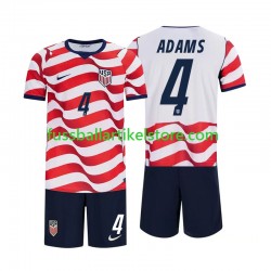 USA Heimausrüstung Tyler Adams 4 World Cup 2026 Kinder Set(Trikot und Hose) S/S