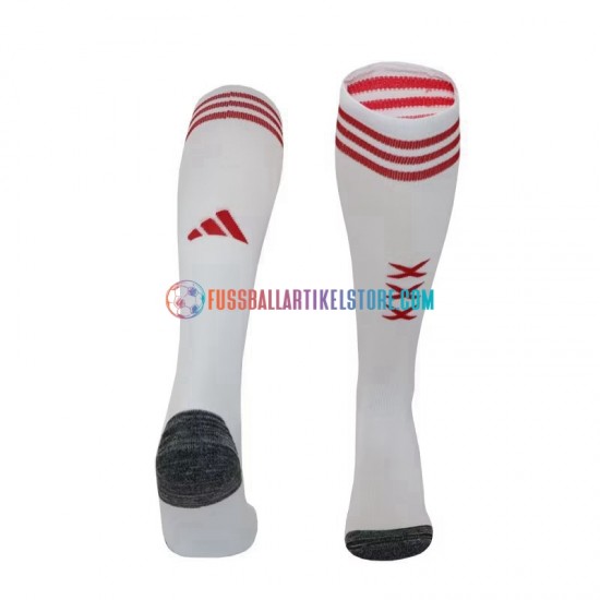 Ajax Amsterdam Heim 2023-2024 Weiß Fußballsocken