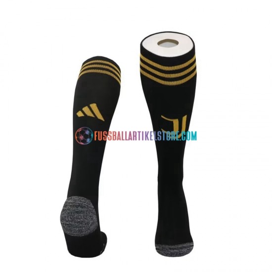 Juventus Turin Heim 2023-2024 Schwarz Fußballsocken