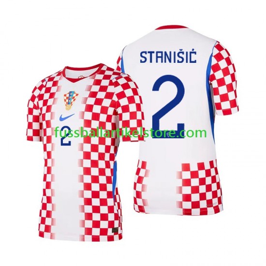 Kroatien Heimausrüstung Josip Stanisic 2 World Cup 2026 Herren Trikot S/S