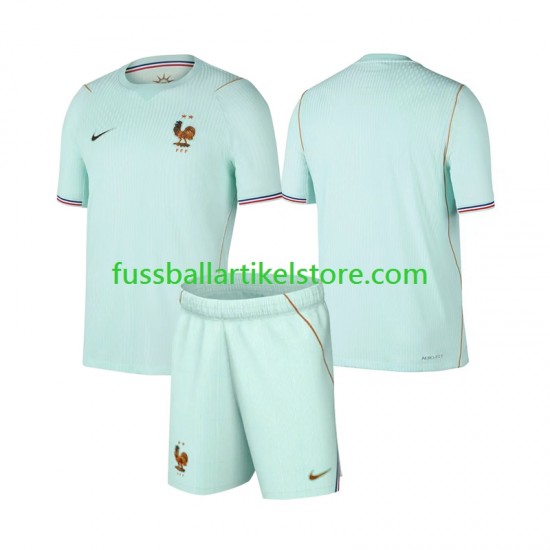 Frankreich Auswärtsausrüstung World Cup 2026 Kinder Set(Trikot und Hose) S/S