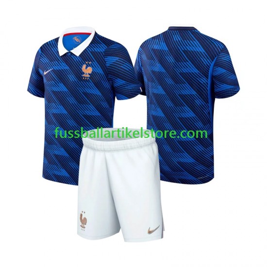 Frankreich Heimausrüstung World Cup 2026 Kinder Set(Trikot und Hose) S/S
