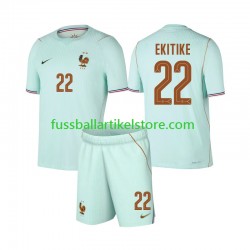 Frankreich Auswärtsausrüstung Hugo Ekitike 22 World Cup 2026 Kinder Set(Trikot und Hose) S/S