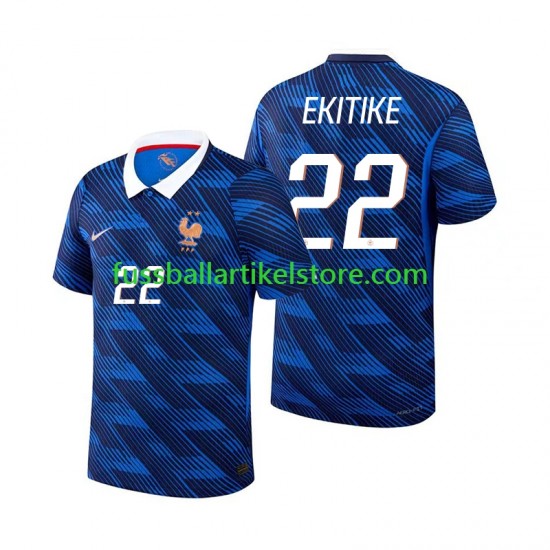 Frankreich Heimausrüstung Hugo Ekitike 22 World Cup 2026 Herren Trikot S/S