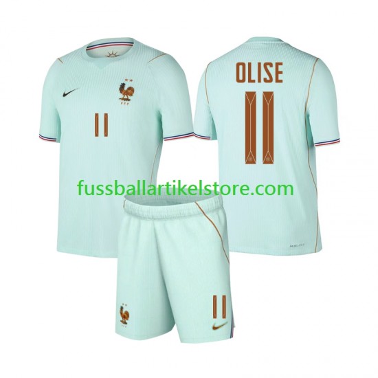 Frankreich Auswärtsausrüstung Michael Olise 11 World Cup 2026 Kinder Set(Trikot und Hose) S/S