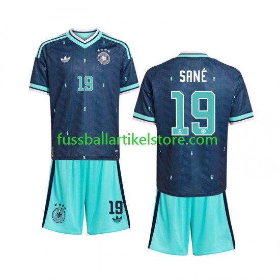Deutschland Auswärtsausrüstung Leroy Sane 19 World Cup 2026 Kinder Set(Trikot und Hose) S/S