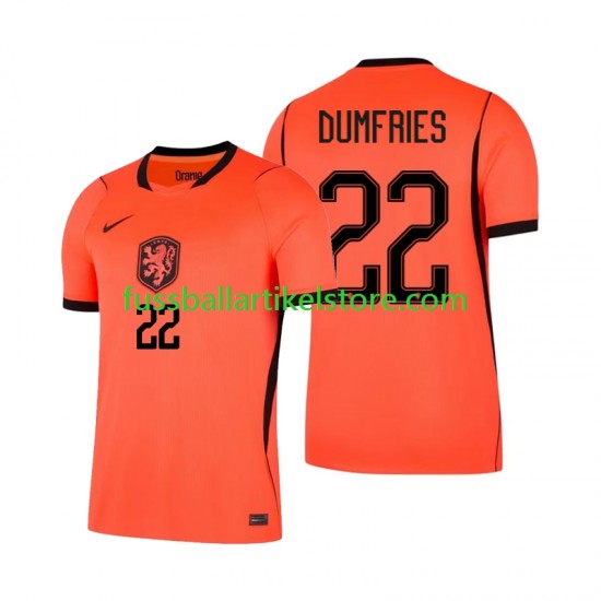 Niederlande Heimausrüstung Denzel Dumfries 22 World Cup 2026 Herren Trikot S/S