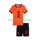 Niederlande Heimausrüstung Jeremie Frimpong 12 World Cup 2026 Kinder Set(Trikot und Hose) S/S