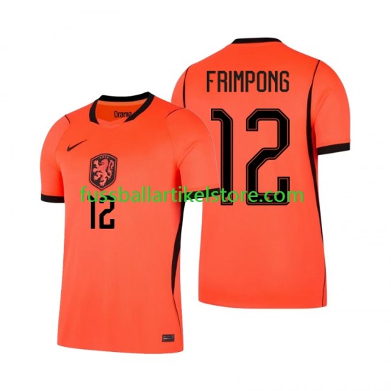 Niederlande Heimausrüstung Jeremie Frimpong 12 World Cup 2026 Herren Trikot S/S