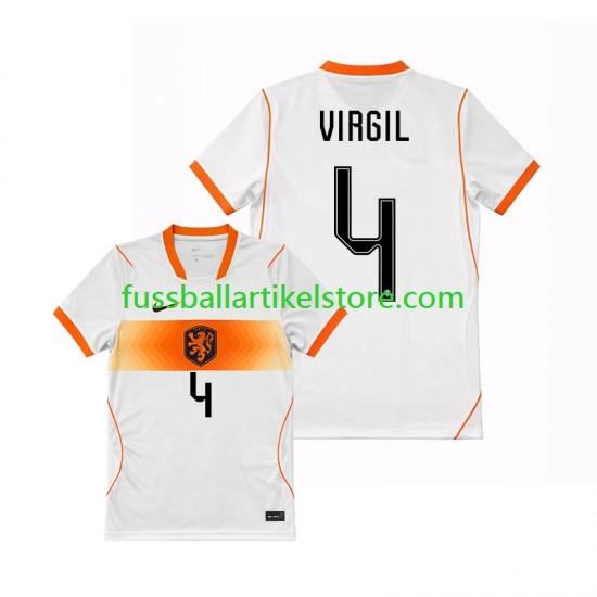 Niederlande Auswärtsausrüstung Virgil van Dijk 4 World Cup 2026 Herren Trikot S/S