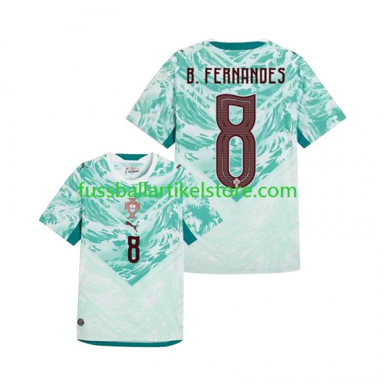 Portugal Auswärtsausrüstung Bruno Fernandes 8 World Cup 2026 Herren Trikot S/S