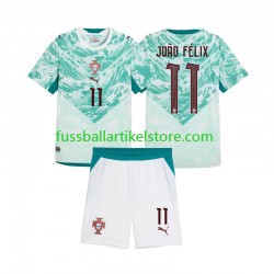 Portugal Auswärtsausrüstung Joao Felix 11 2026 2027 Kinder Set(Trikot und Hose) S/S