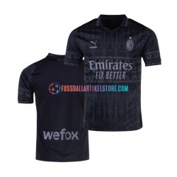 AC Mailand Viertesausrüstung 2023-2024 Herren Trikot Schwarz S/S