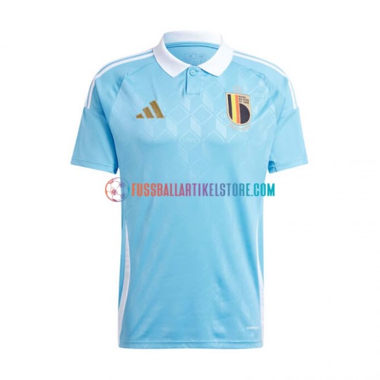 Belgien Auswärtsausrüstung Euro 2024 Herren Trikot Blau S/S