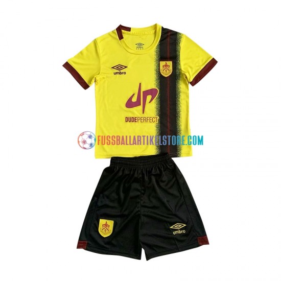Auswärtsausrüstung Burnley 2023-2024 Kinder Set(Trikot und Hose) Gelb S/S