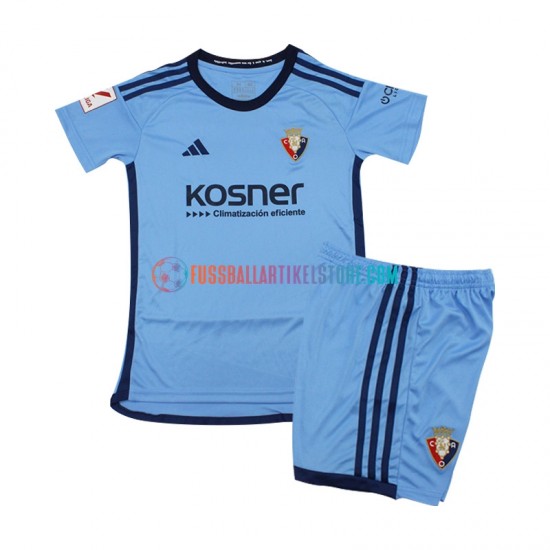 CA Osasuna Auswärtsausrüstung 2023-2024 Kinder Set(Trikot und Hose) Blau S/S