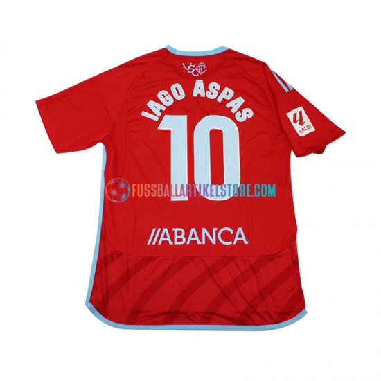 Celta de Vigo Auswärtsausrüstung Iago Aspas 10 2023-2024 Herren Trikot S/S