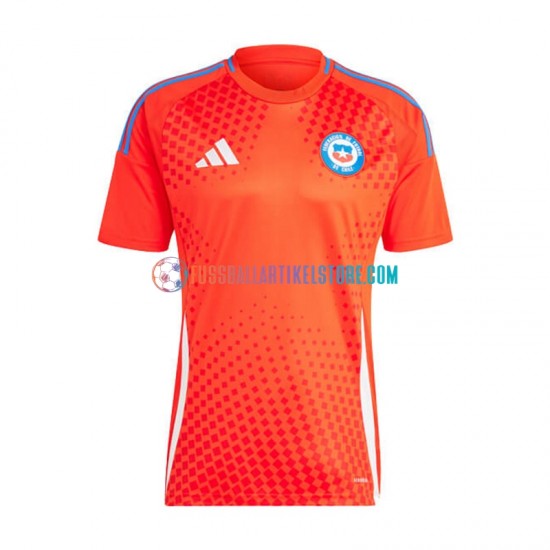 Chile Heimausrüstung Copa America 2024 Herren Trikot Rot S/S