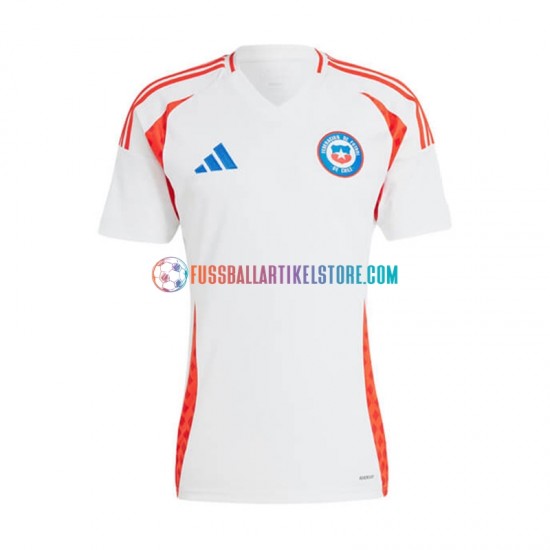 Chile Auswärtsausrüstung Copa America 2024 Herren Trikot Weiß S/S