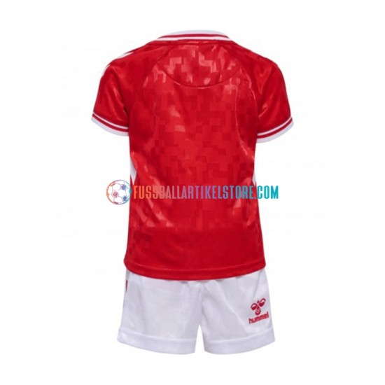 Dänemark Heimausrüstung Euro 2024 Kinder Set(Trikot und Hose) Rot S/S