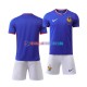 Frankreich Heimausrüstung Euro 2024 Kinder Set(Trikot und Hose) Blau S/S