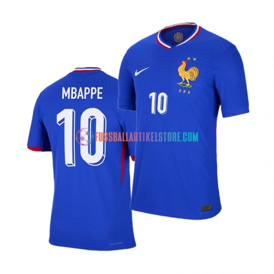 Frankreich Heimausrüstung Mbappé Kylian 10 Euro 2024 Herren Trikot Blau S/S