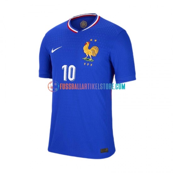 Frankreich Heimausrüstung Mbappé Kylian 10 Euro 2024 Herren Trikot Blau S/S