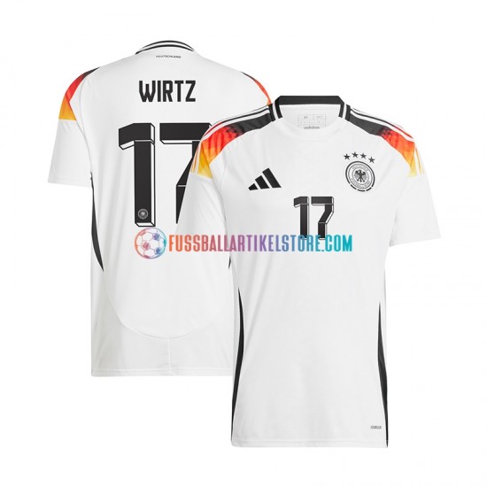 Deutschland Heimausrüstung Florian Wirtz 17 Euro 2024 Herren Trikot Weiß S/S