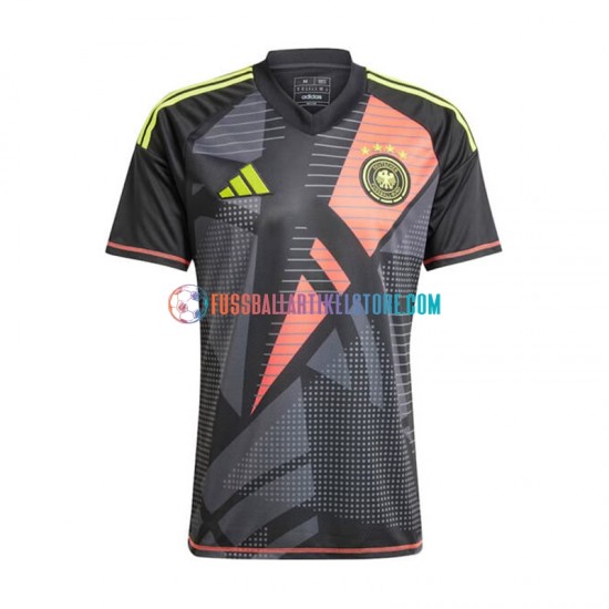 Deutschland Heimausrüstung Torwart Euro 2024 Herren Trikot Schwarz S/S