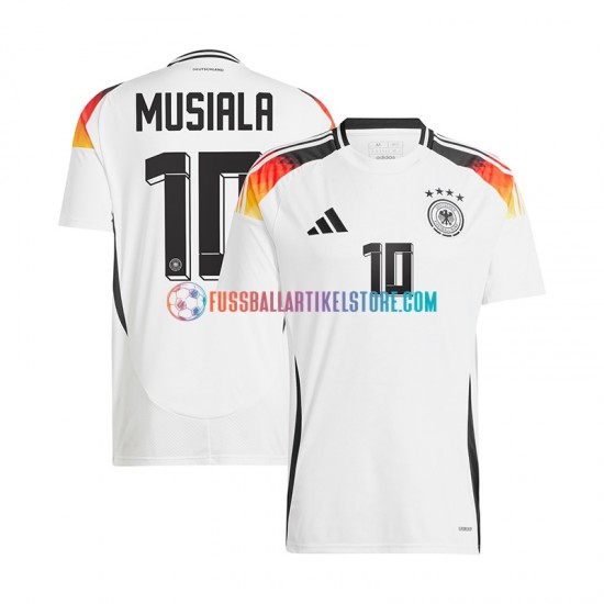 Deutschland Heimausrüstung Jamal Musiala 10 Euro 2024 Herren Trikot Weiß S/S