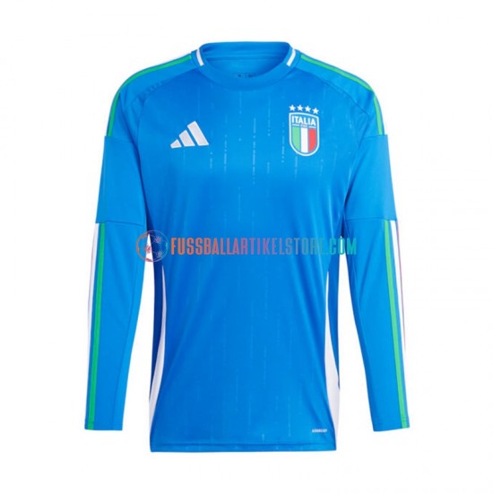 Italien Heimausrüstung Euro 2024 Herren Trikot Blau L/S