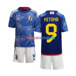 Japan Heimausrüstung Mitoma 9 World Cup 2022 Kinder Set(Trikot und Hose) S/S