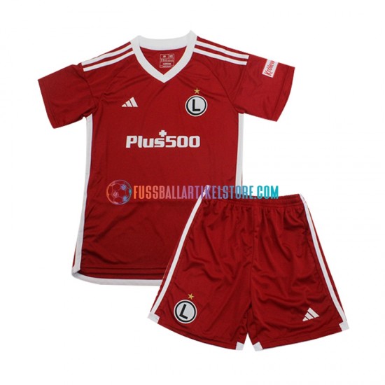 Legia Warsaw Ausweichausrüstung 2023-2024 Kinder Set(Trikot und Hose) S/S