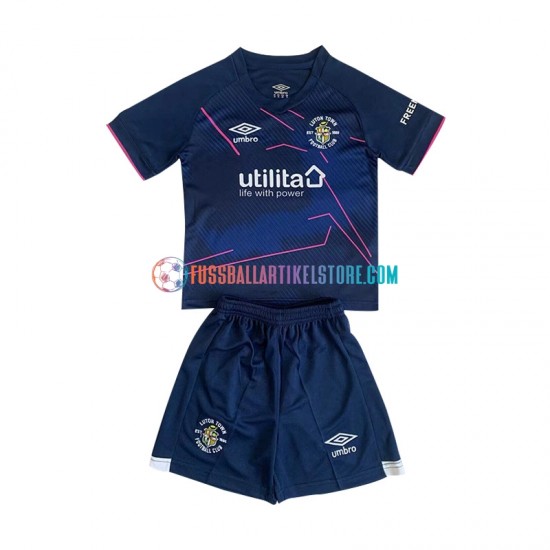 Luton Town Ausweichausrüstung 2023-2024 Kinder Set(Trikot und Hose) S/S