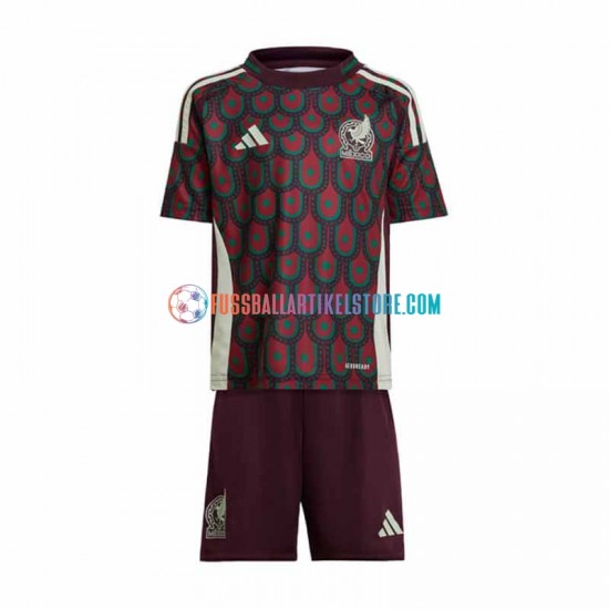 Mexiko Heimausrüstung Copa America 2024 Kinder Set(Trikot und Hose) S/S