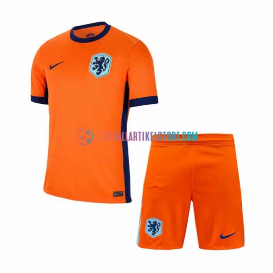 Niederlande Heimausrüstung Euro 2024 Kinder Set(Trikot und Hose) S/S