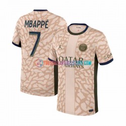 Paris Saint-Germain Viertesausrüstung Mbappé Kylian 7 2023-2024 Herren Trikot S/S