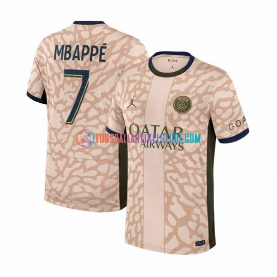 Paris Saint-Germain Viertesausrüstung Mbappé Kylian 7 2023-2024 Herren Trikot S/S