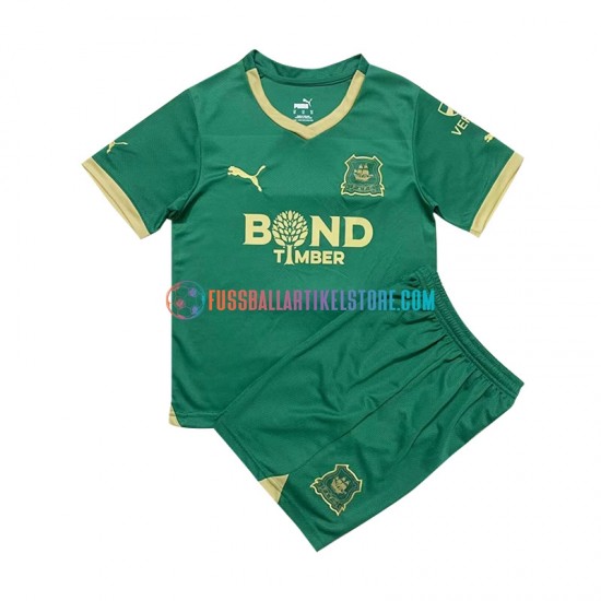 Plymouth Argyle Heimausrüstung 2023-2024 Kinder Set(Trikot und Hose) Grün S/S