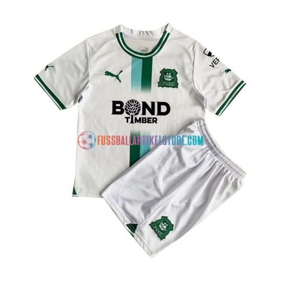 Plymouth Argyle Heimausrüstung Auswärtsausrüstung 2023-2024 Kinder Set(Trikot und Hose) Grün S/S