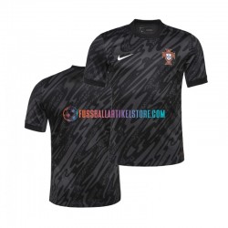 Portugal Auswärtsausrüstung Torwart Euro 2024 Herren Trikot Schwarz S/S