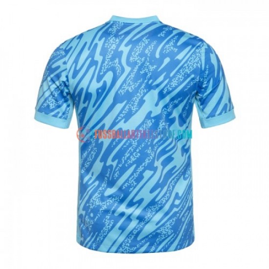Portugal Ausweichausrüstung Torwart Euro 2024 Herren Trikot Blau S/S